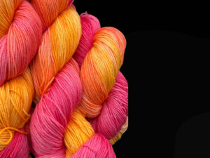 Håndfarvet Merino Garn - Tequila Sunrise