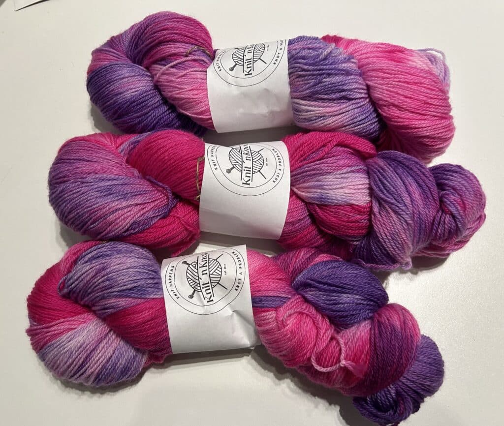 Håndfarvet Merino Fine - Girlie Girlie
