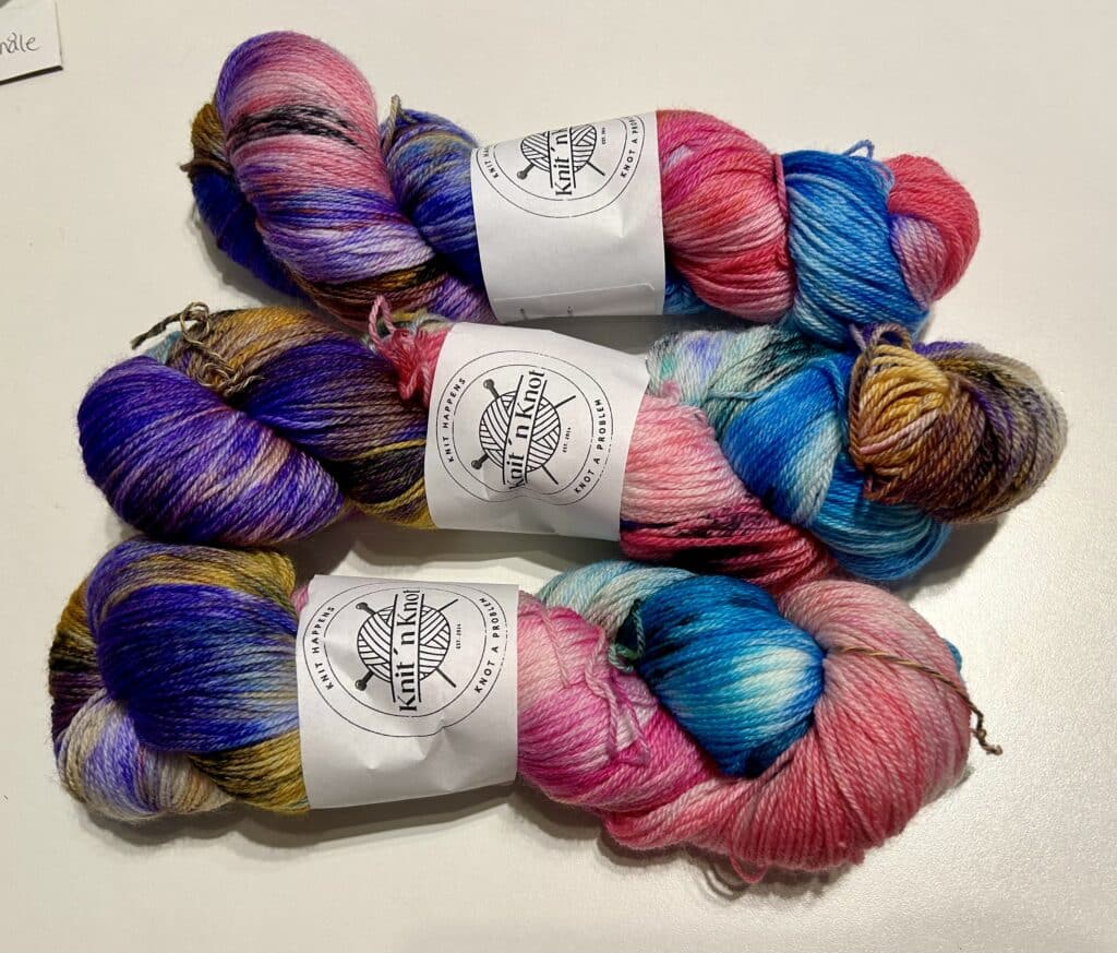 Håndfarvet Merino Fine - Nightskies