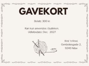 Gavekort - print selv