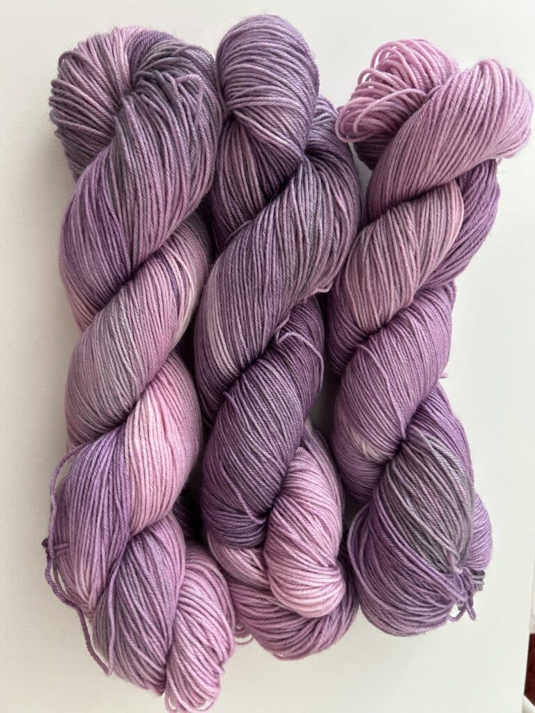 Håndfarvet Merino Garn - Lyng